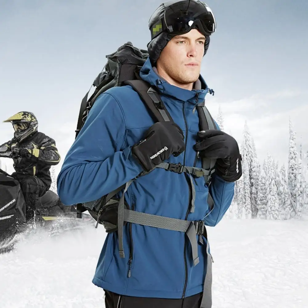 

outdoor Men Women Winter Gloves Waterproof Cycling Thicken Warm Gloves For Climbing Skiing Touchscreen Gloves Anti-slip