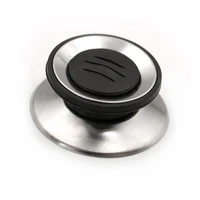home 60mm diameter plastic handle silver tone base pot lid knob