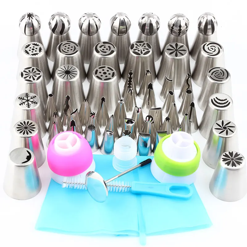 62 шт./компл. кондитерские изделия для глазировки из нержавеющей стали