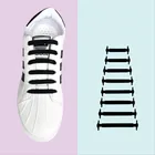 Силиконовые эластичные шнурки 16 шт.лот, специальные шнурки без завязывания, шнуровка, Детские и взрослые кроссовки, быстрая обувь, шнуровка из резины для женщин