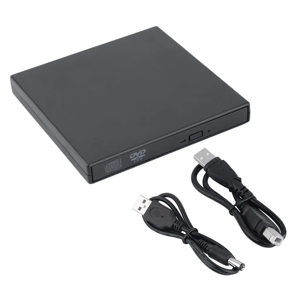 

External DVD ROM Optical Drive USB 2.0 CD/DVD-ROM CD-RW Player Burner Slim Portable Reader Recorder Portatil For Laptop