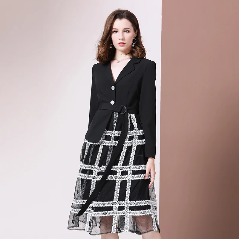 Женский комплект с плиссированной юбкой костюм из двух предметов имитацией