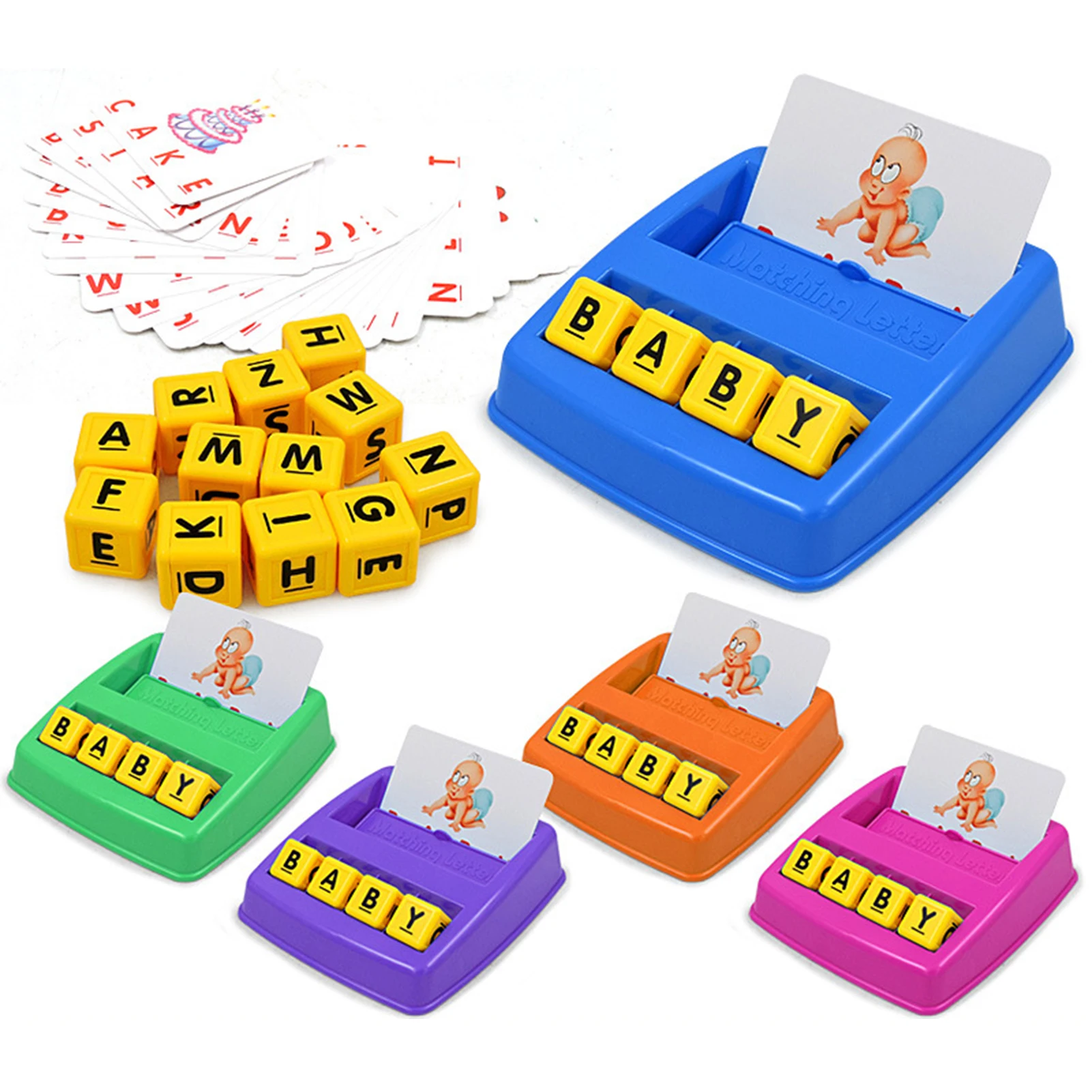 

Matching Letter Game Children's Educational Toys Travel Alphabet Spelling Words Learn English Parent-child Interactive Toys New