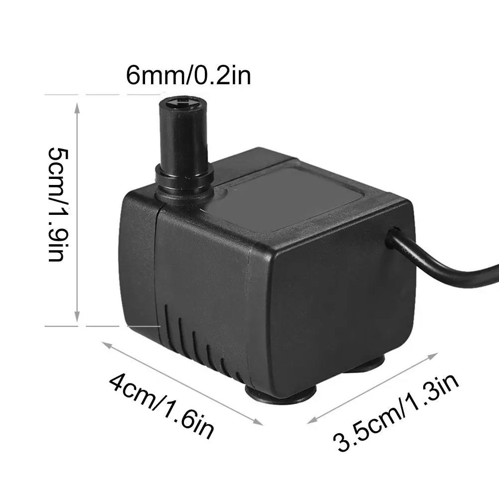

Mini Water Pump DC 12V USB 5V Mini Flow Rate Waterproof Brushless Pump Mini Submersible Pump 4-Speed Regulating Water Pump