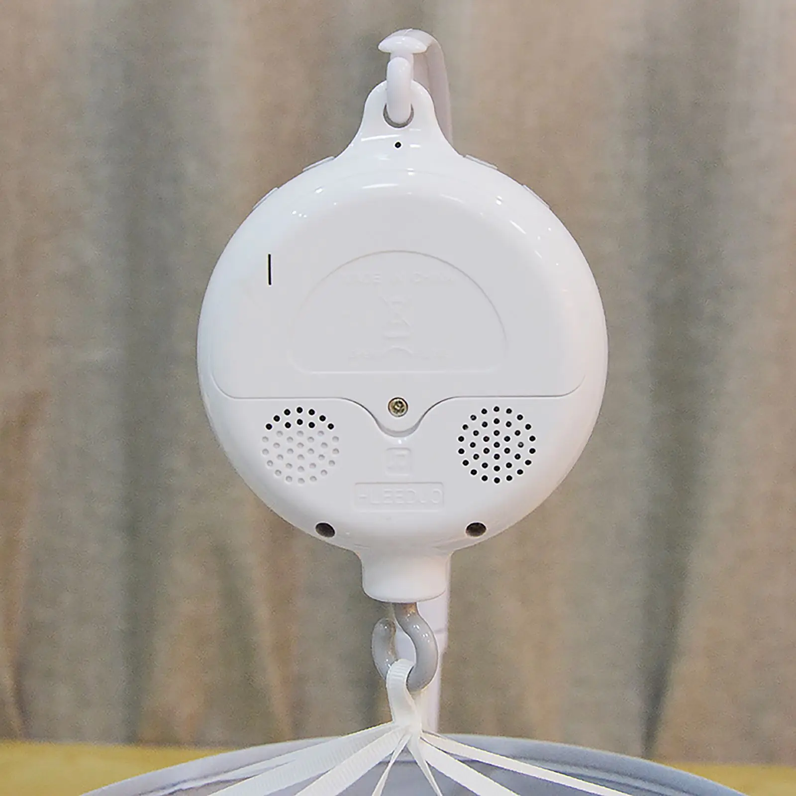 

Baby Rattle Toys 0-12 Months White Rotary Bed Music Bell Newborn Music Bell Bed Bell Hanging Coaxing Bell with 12 Musics Inside