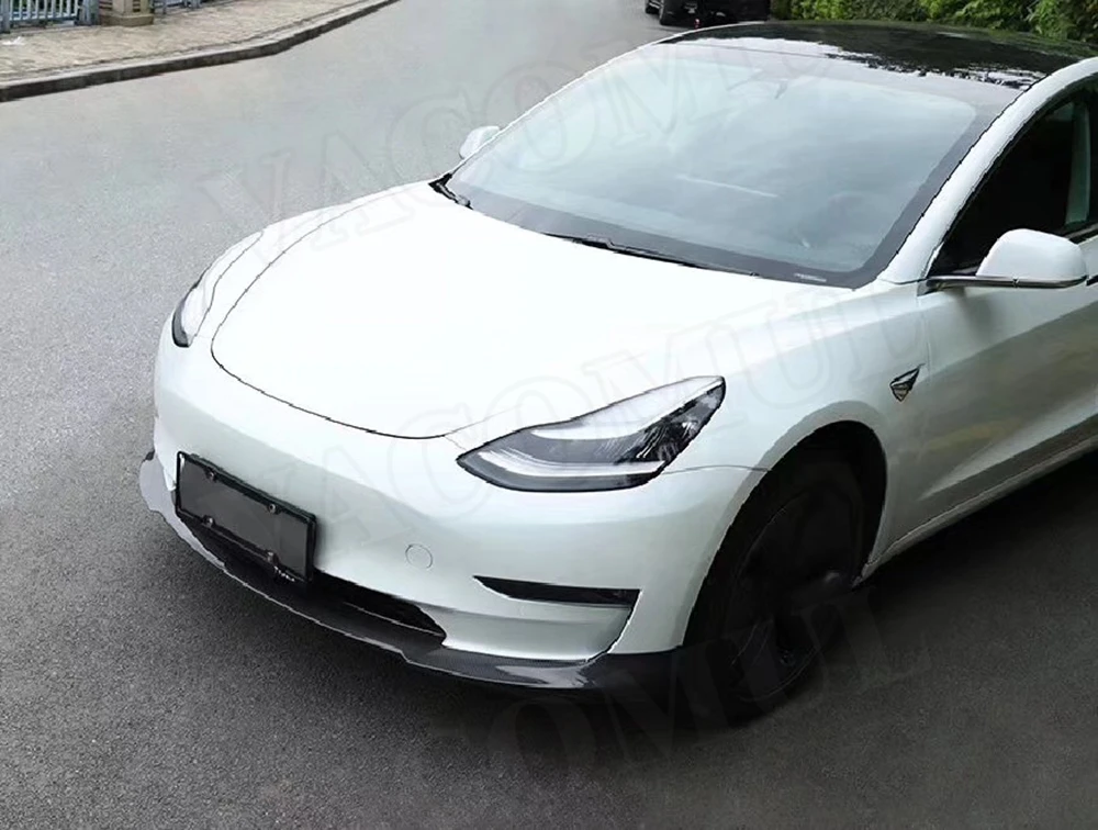 Сухой карбоновый бампер для переднего бампера автомобиля разветвители спойлера