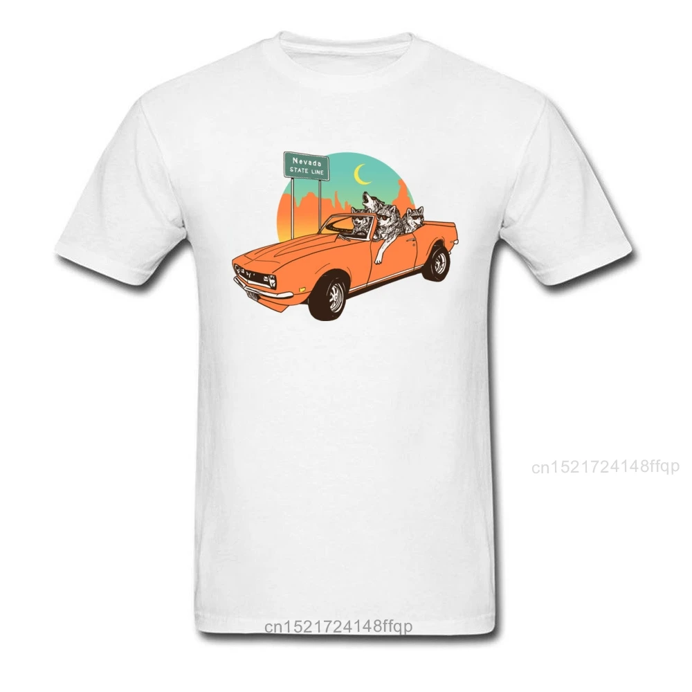 Мужская футболка с рисунком волков модная хипстерская из хлопка принтом волки