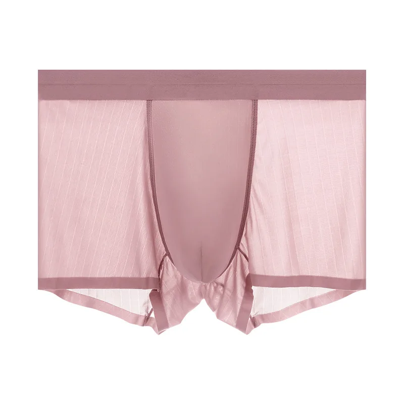 

Ice silk high-end men's underwear Boxer Panties Boxer Shorts Boxershorts Long Underpants Natural High Quality mens panties