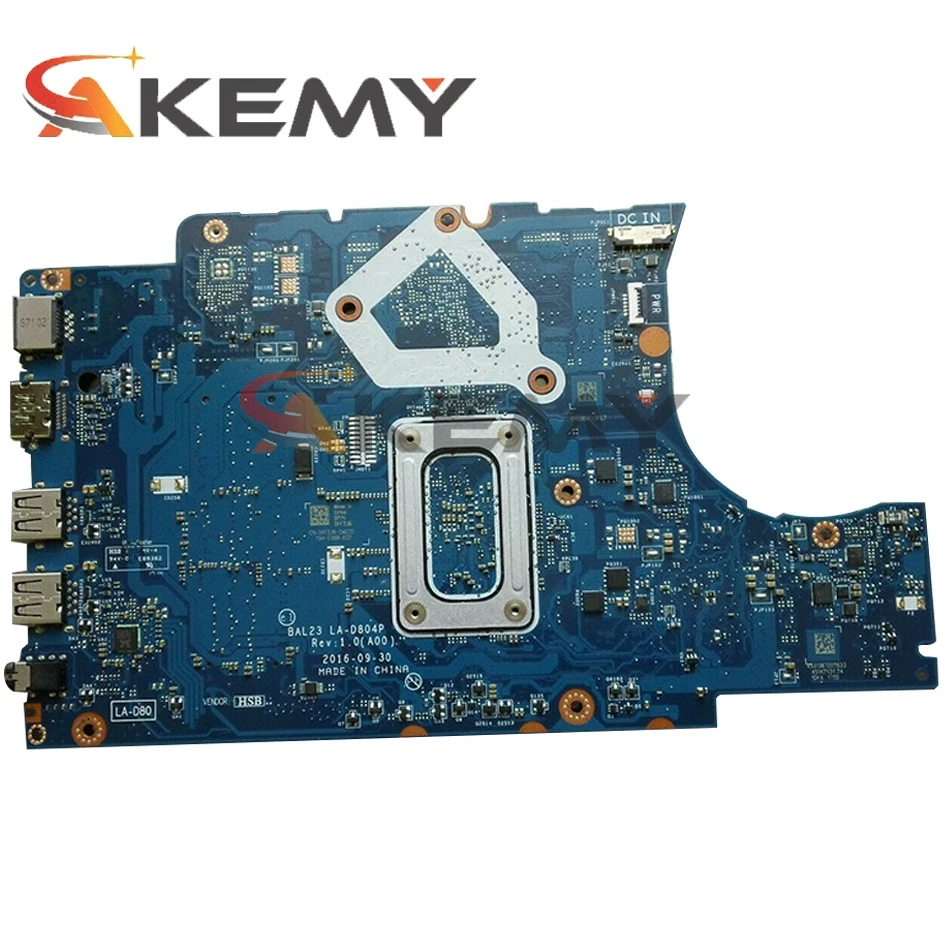 

Original Laptop motherboard For DELL Inspiron 5565 AM9200 Mainboard CN-0K6473 0K6473 LA-D804P 216-0890010 DDR4
