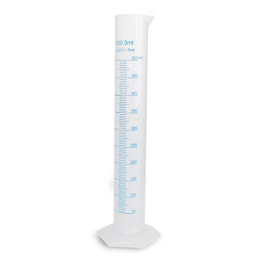 

Lab Clear Graduated Cylinder Measuring Cup Beaker Flask 500ml