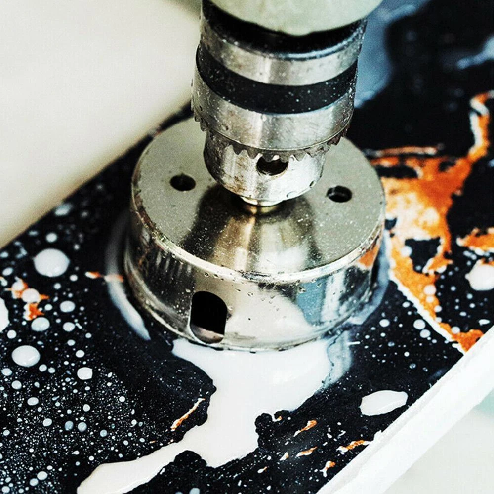 Набор сверл для алмазной пилы комплект из 15 насадок диаметром 6-50 мм резки стекла