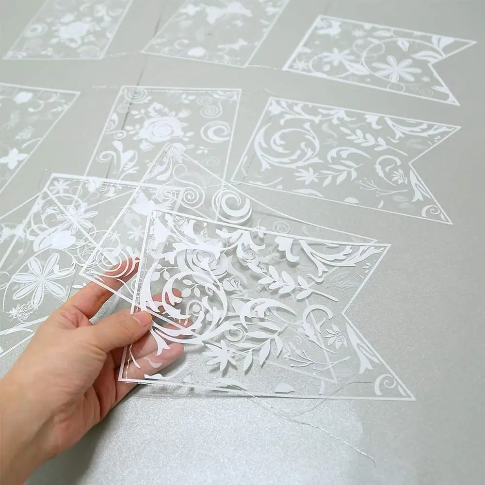 Прозрачный белый рыбий хвост строка цепи свадебные ПВХ баннер элегантные флаги с