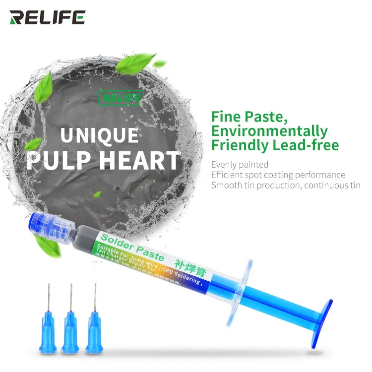 RELIFE RL-405 Solder paste for jump wire CPU soldering tail charger repair lead-free | Инструменты