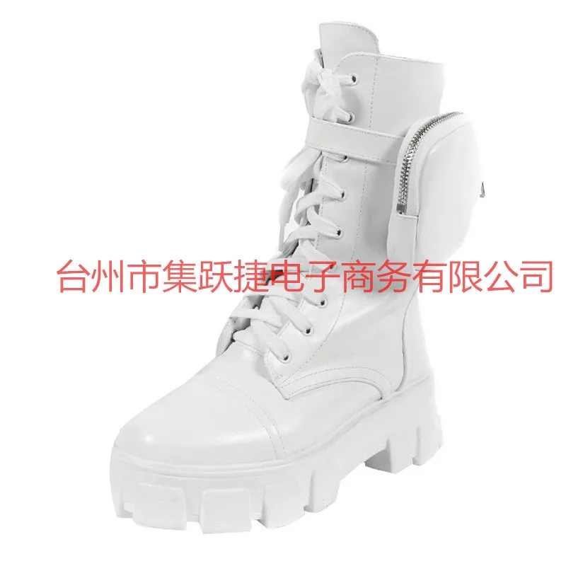 

boots women 2020 new women's boots round head women's motorcycle boots Knight boots women's shoes