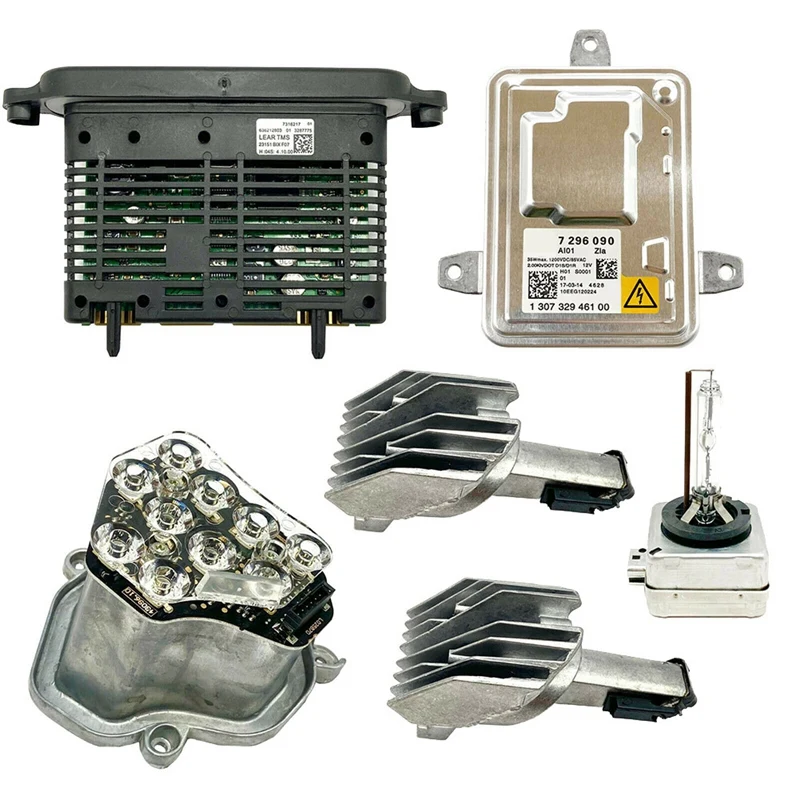 

For 11-13 BMW 5 Series 528I 535I 550I Xenon Headlight Ballast D1S Bulb LED DRL Turn Signal Lights Diode Module Kit RH