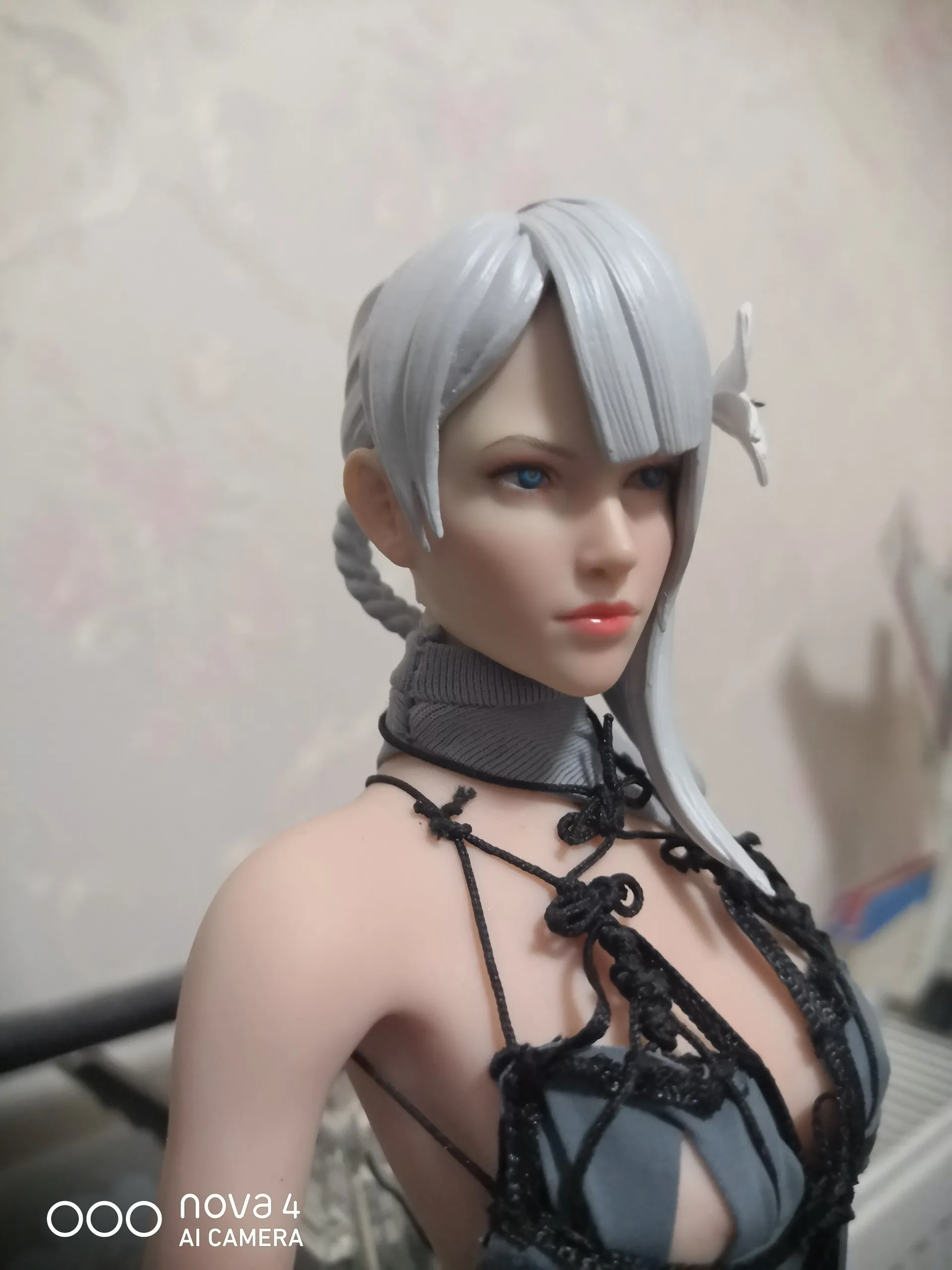 

1/6 Cosplay Sexy Female Underwear Warrior Costume & Double Head & Weapon Model SUPER DUCK SET032 for 12 "Action Figure Body