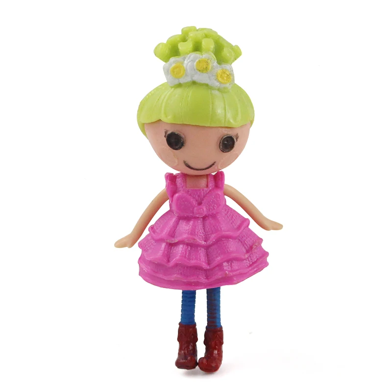 8 шт./компл. мини Lalaloopsy фигурки из ПВХ, куклы игрушка объемная пуговица глаза игрушки для девочек