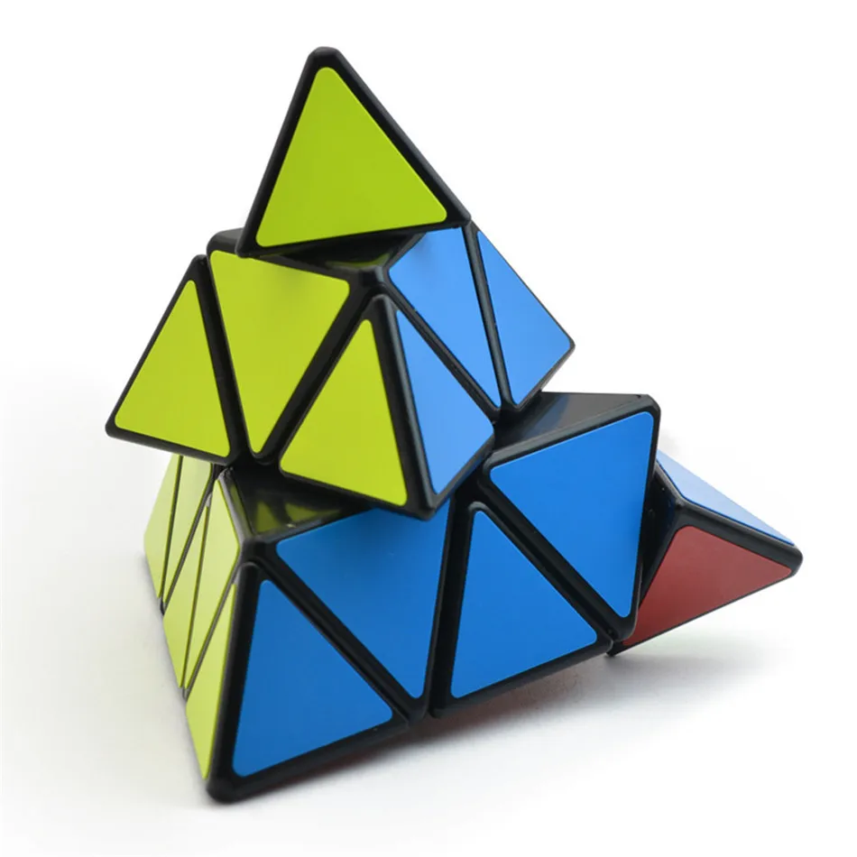 yongjun GuanLong Pyramid 3x3 Magic Cube YJ 3x3x3 Speed Kids Toys Cubo Magico Children Education Toy |
