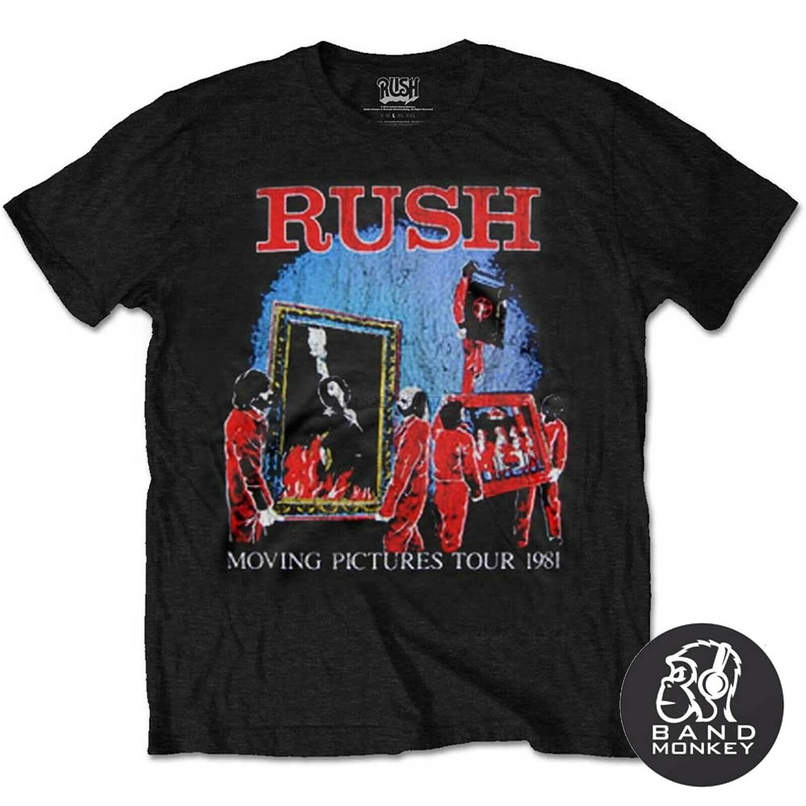 Rush Мужская футболка унисекс Moving Pictures Tour (1)| |