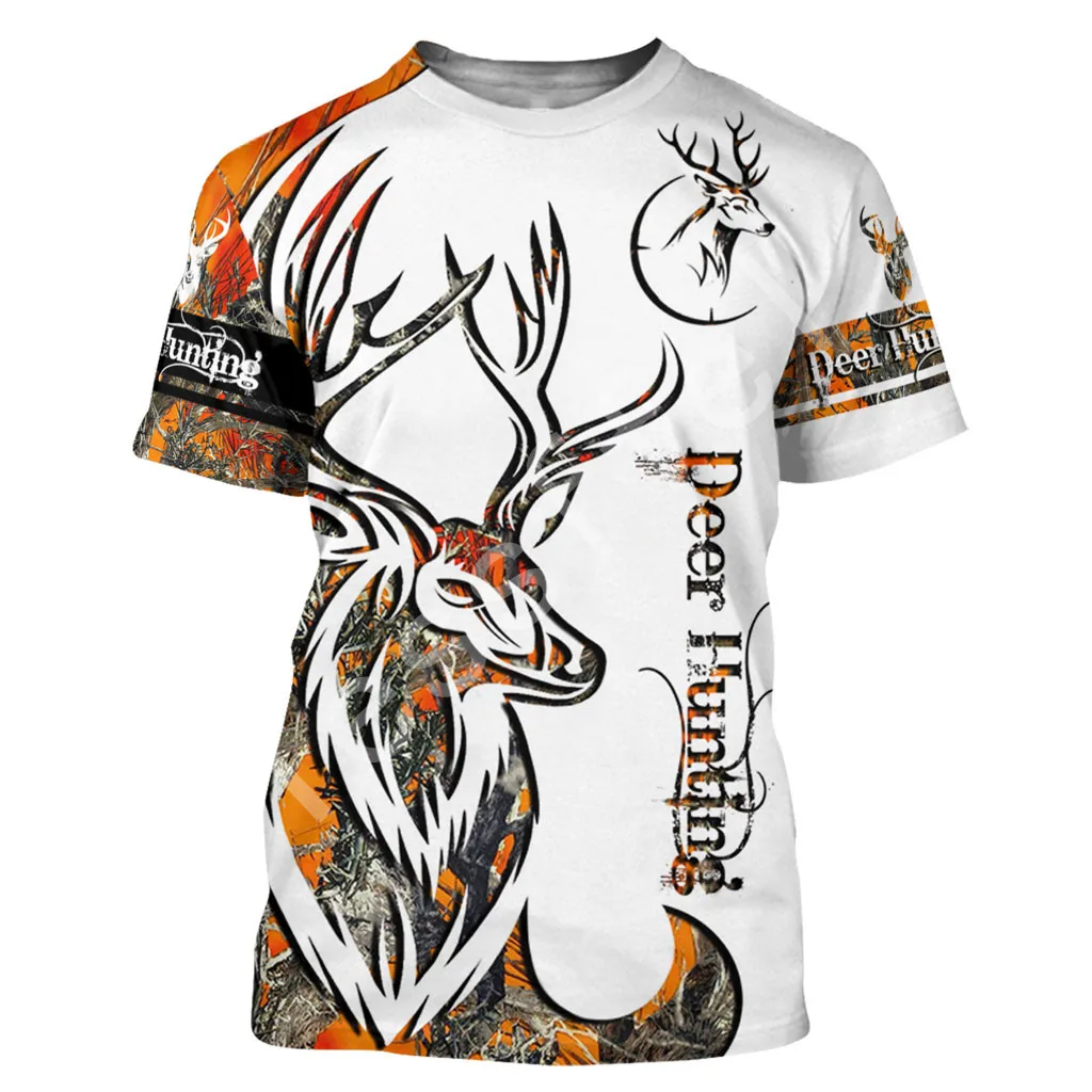 

Модная летняя футболка tessвам с 3D-принтом медведя, оленя, койота, охоты, футболка в стиле Харадзюку, Топ унисекс с круглым вырезом и коротким рукавом