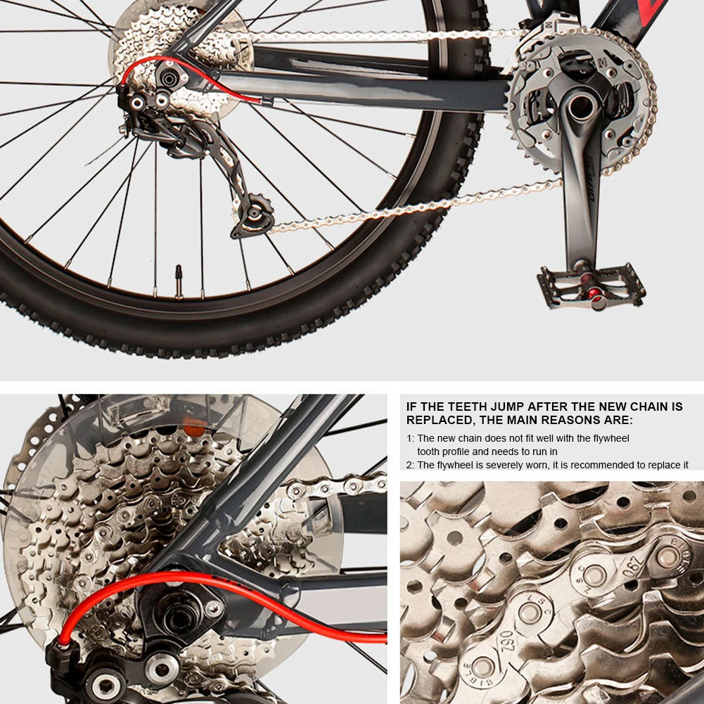 

Toopre Mountain /Road Bicycle Chain 8/9/10/11/12 Speed MTB Bike Chain Electroplated Anti-rust BMX Bicke Chain Silver 116L