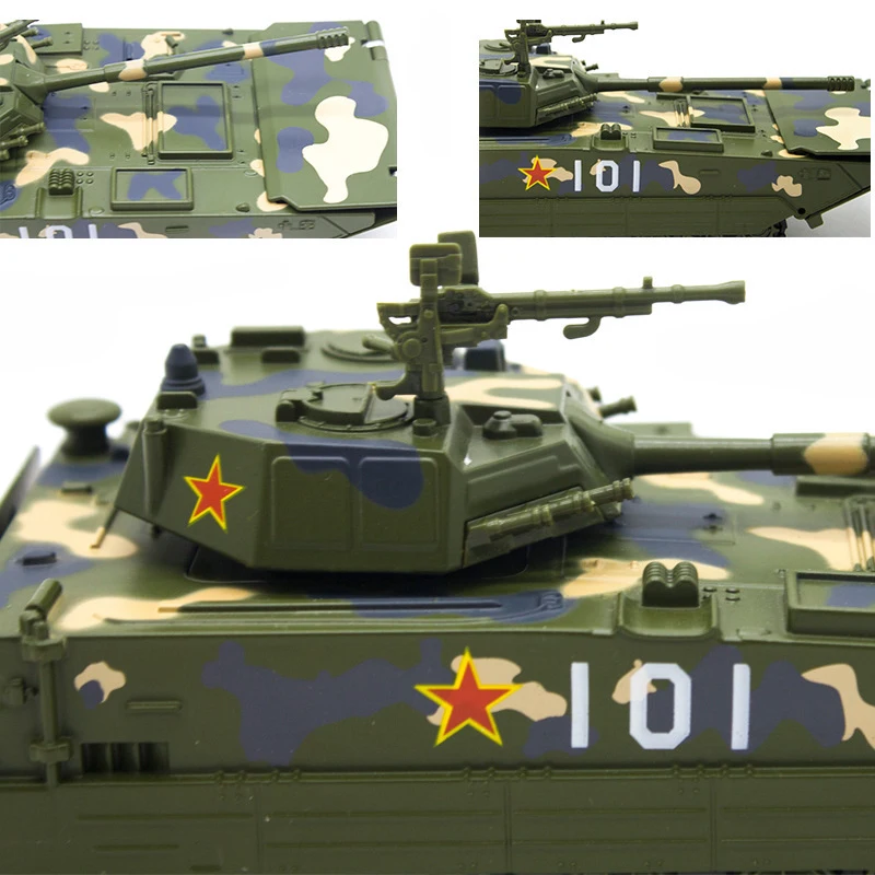 JIAYE 1:32 Alloy TANK Model High Simulation Military Tank Toys Metal Castings with Music Kid's Amphibious Assault Vehicle |