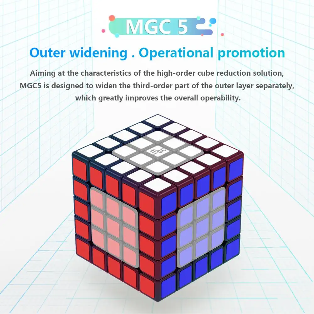 Новинка Yongjun MGC 5x5x5 Магнитный магический скоростной куб YJ MGC5 магнитные скоростные