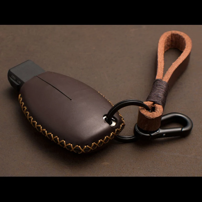 1 шт. чехол для ключей из натуральной кожи с дистанционным управлением автомобиля