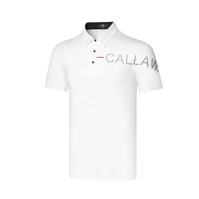 

2021 summer new golf men's short sleeve iron free T-shirt Lapel casual quick drying fabric