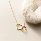 Реальные 925 стерлингового серебра Блокировка геометрический кулон ожерелье полый нерегулярные ожерелья для женщин, ювелирные изделия, подарок ко дню рождения