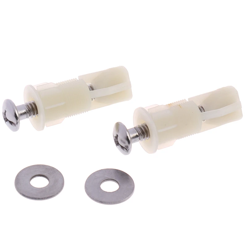 2pcs WC Hole Fixing DIY Toilet Seat Hinges Screws Fit Toilet Seats Hinges Repair Tools