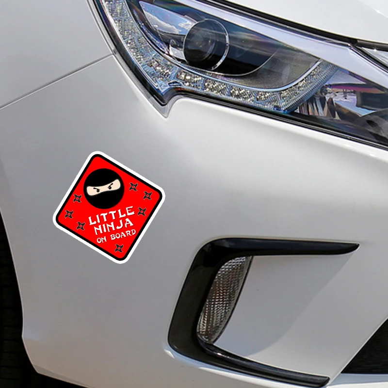Интересная Автомобильная наклейка Aliauto маленький ниндзя на борту графические