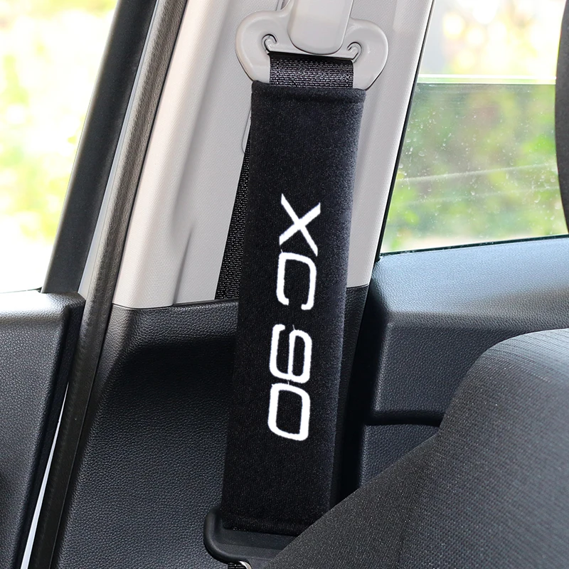 Хлопковый наплечный ремень с логотипом автомобиля 2 шт. для ix35 RAM ASX KOLEOS DACIA Volvo XC60