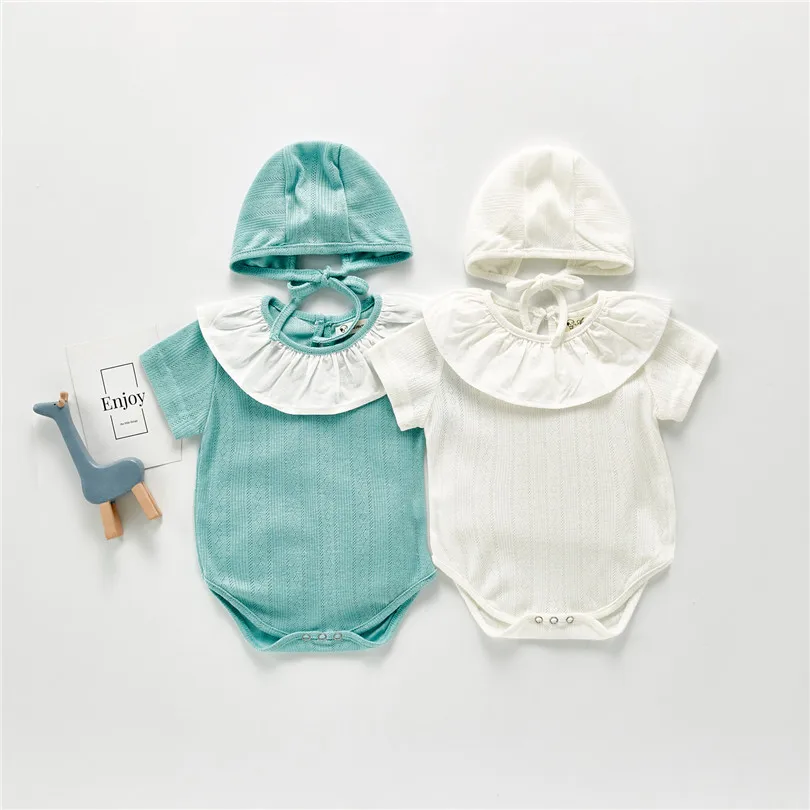 

Одежда для маленьких девочек; Летняя одежда для новорожденных; Комбинезон для маленьких девочек; Комбинезон из 100% хлопка с короткими рукава...