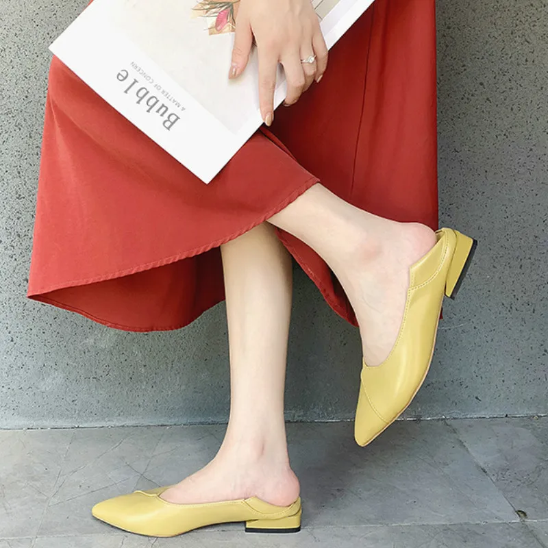 

2020 брендовые оксфорды с острым носком винтажные туфли элегантные туфли на плоской подошве черные туфли на низком каблуке женские осенние т...