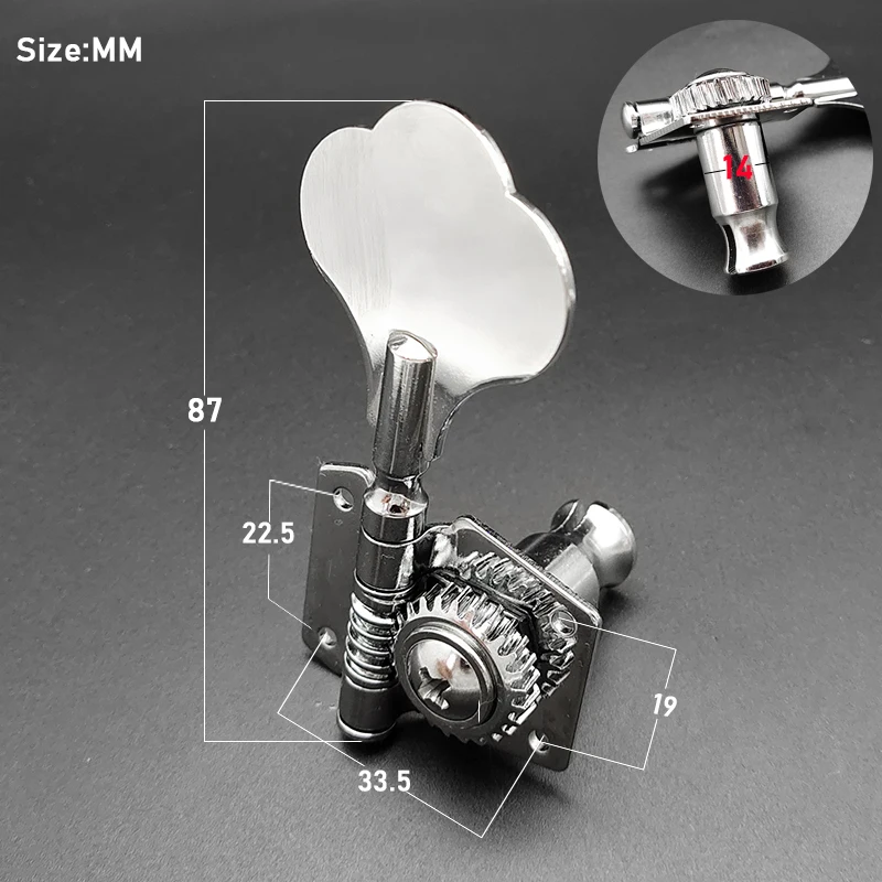 4r4l2r2l geöffnet elektrische bass gitarre tuning pegs mechaniken mechaniken für bass chrome bass gitarre zubehör free global shippin