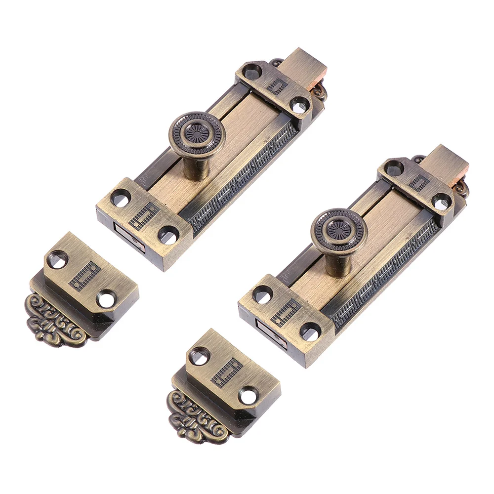 

2pcs Sliding Door Lock Door Bolt Zinc Alloy Door Bolt Safety Lock
