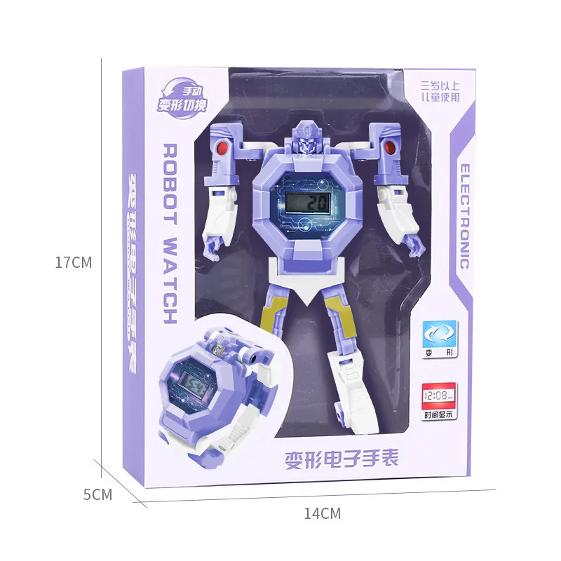 

Children Digital Watch Cartoon Deformation Creative Watch Toys for Kids Birthday Holiday Gifts Electronic Watch Toy