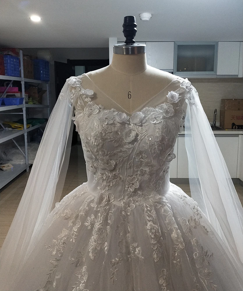 Новое поступление Винтажное бальное платье принцессы с цветочной аппликацией и