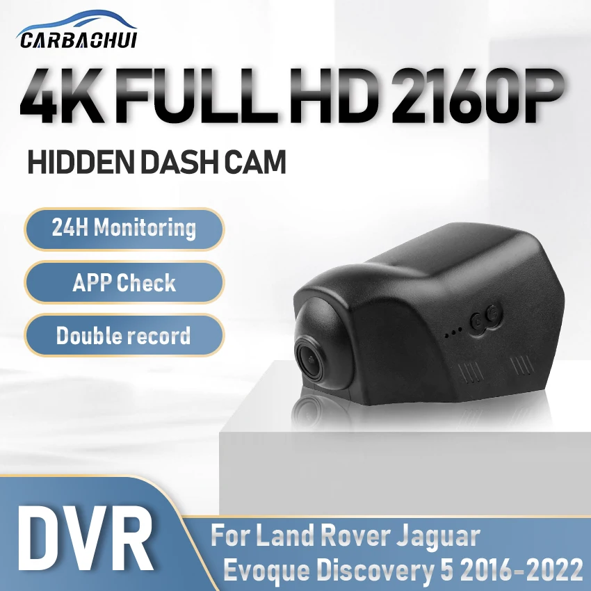 

4K UHD Car DVR Dash Cam Camera Wifi Driving Video Recorder 24h Parking record For Land Rover Jaguar Evoque Discovery 5 2016-2022