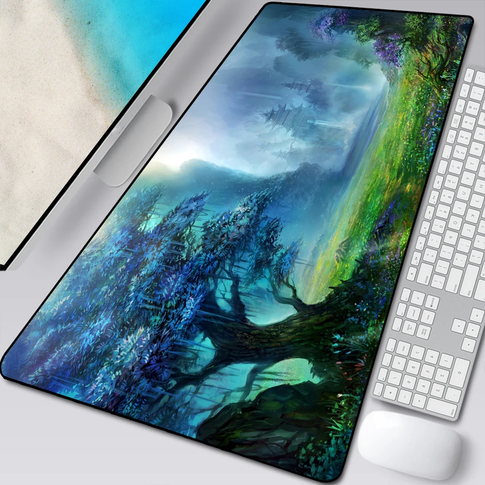 landscape mouse pad gamer anti slip rubber gaming mousepad keyboard laptop computer mice mat oversized office pad mouse mats free global shipping