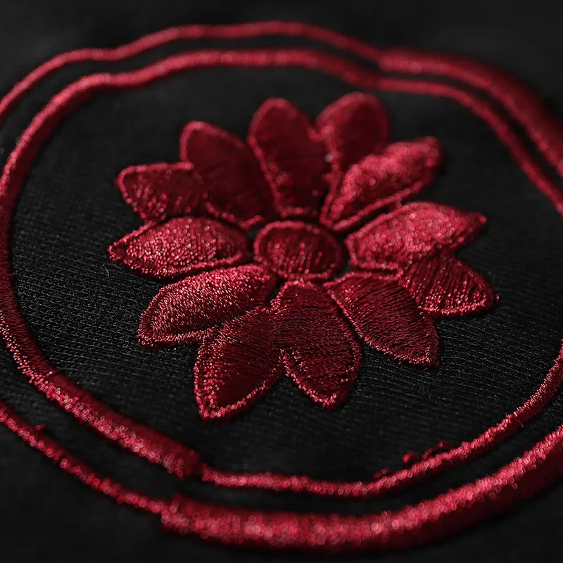 Осень/Зима 2020 новая джинсовая вышитая надпись Дракон тату японская семейная