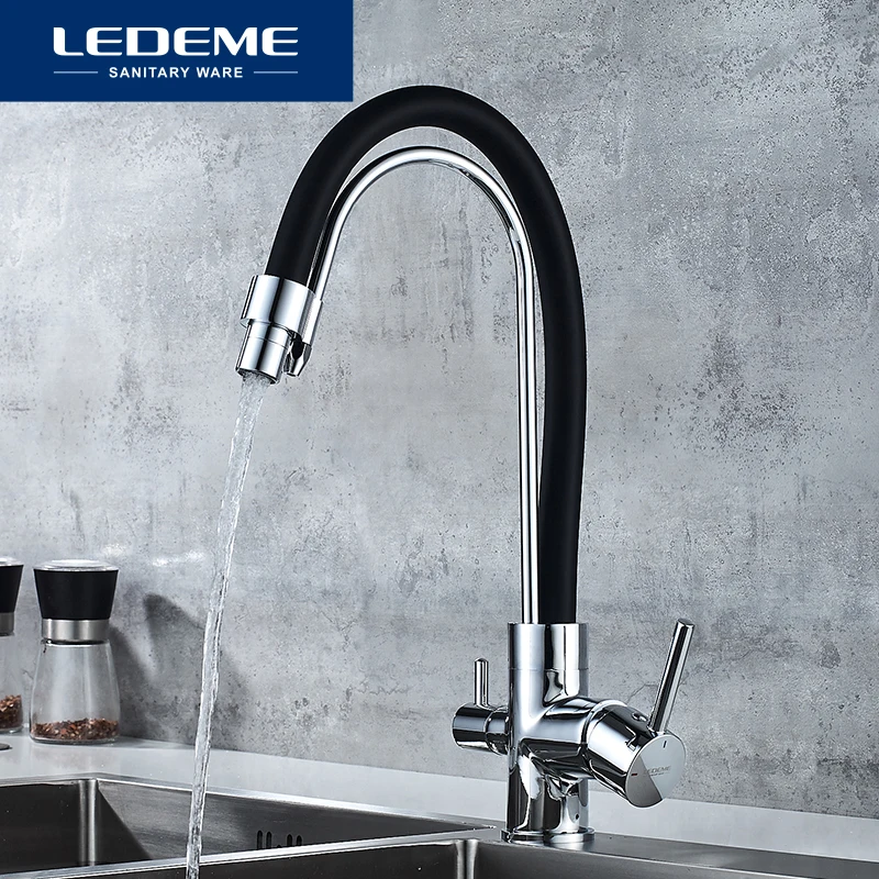 

Смеситель для питьевой воды LEDEME, кухонный кран с фильтром, L4755