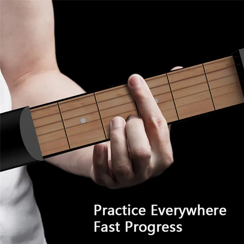 Guitar Practice Neck Portable Pocket 6 Fingerboard Model Tool For Beginner | Спорт и развлечения