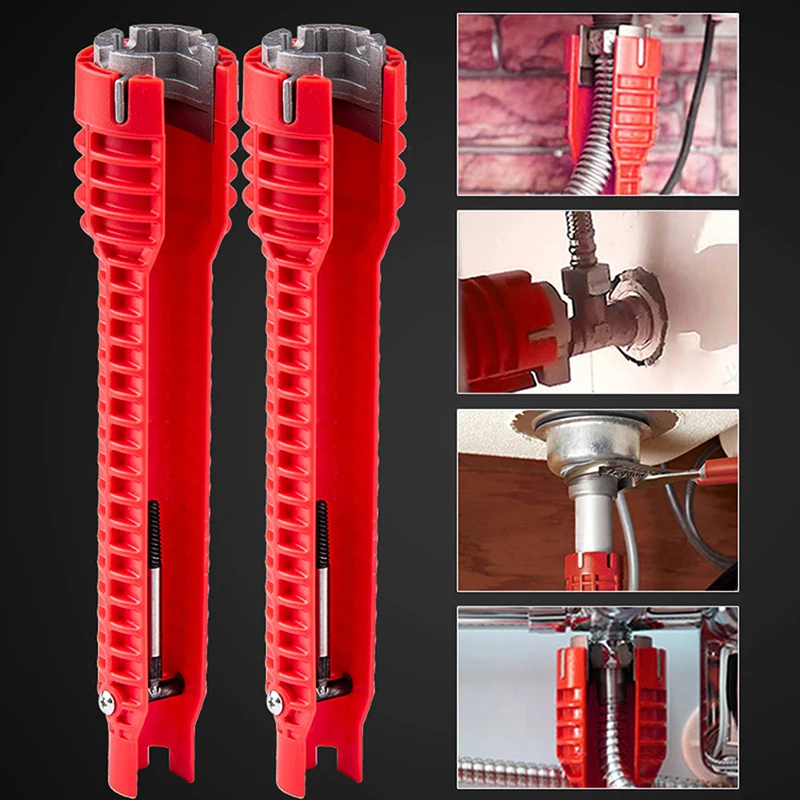 

Flume Wrench Sink Faucet Key Plumbing Pipe Wrench Anti-slip Kitchen Repair Tool