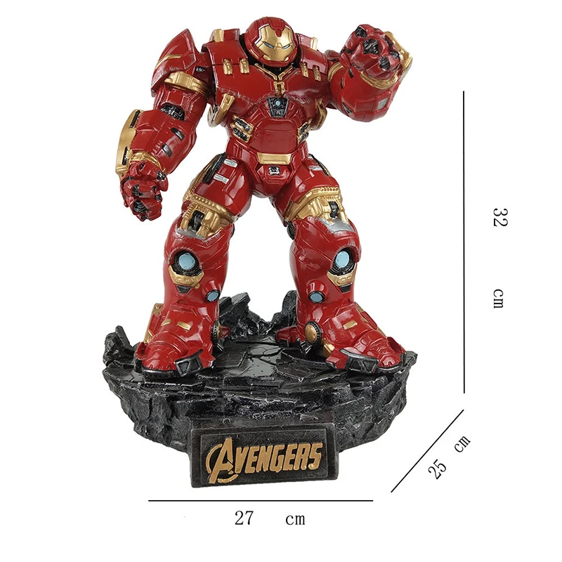 Hulkbuster EMS 32 см Мстители халкбастер Железного человека MK50 ПВХ Модель Фигурки игрушки я Железный человек Халк MK7 модель игрушки для подарка - Цвет: Hulkbuster