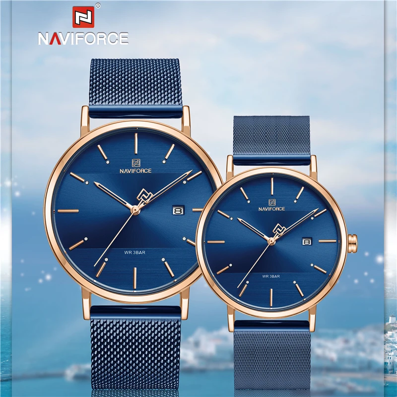 Часы наручные NAVIFORCE мужские/женские кварцевые роскошные брендовые простые