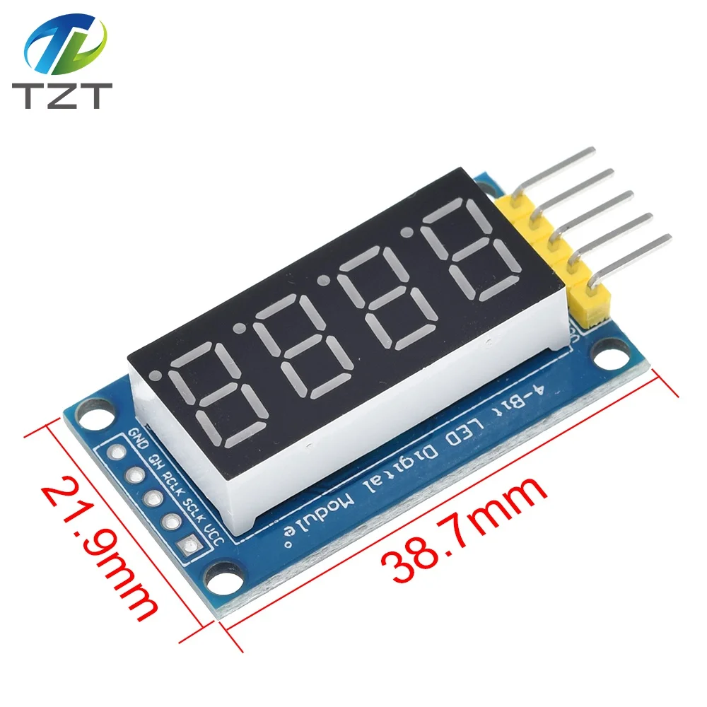 4 Bits Digital Tube LED Display Module Four Serial for Arduino 595 Driver | Электронные компоненты и