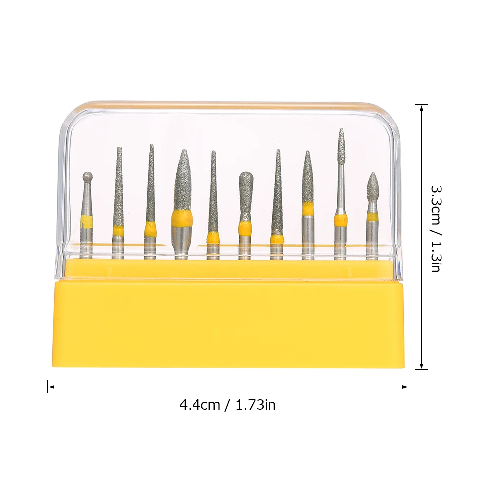 10 шт. Стоматологические алмазные боры высокоскоростные наконечники сверла