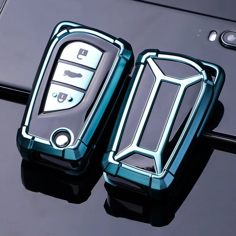 Чехол для автомобильного ключа из ТПУ с 3 кнопками чехол Toyota Auris Corolla Avensis Verso Yaris Aygo